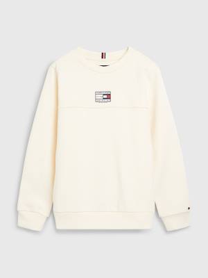 White Tommy Hilfiger Natural Earth Dye Boys' Sweatshirts | TH612FDL