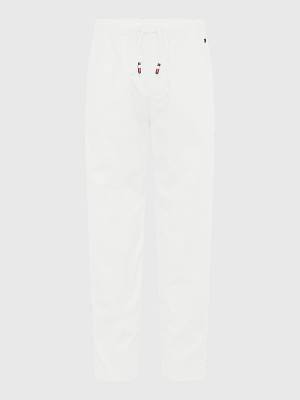 White Tommy Hilfiger Ripstop Heritage Pull-On Boys' Pants | TH608JPD