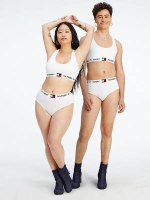 White Tommy Hilfiger TOMMYXINDYA Bralette Women's Underwear | TH891SQI