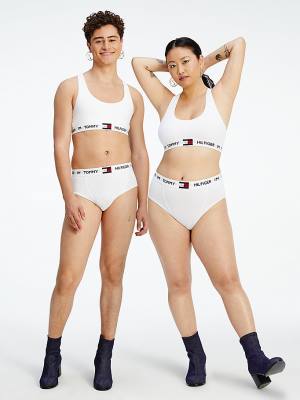 White Tommy Hilfiger TOMMYXINDYA High-Waist Briefs Women's Underwear | TH208FPB