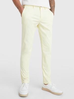 Yellow Tommy Hilfiger 1985 Essential Bleecker Slim Fit Chinos Men's Pants | TH851HJM