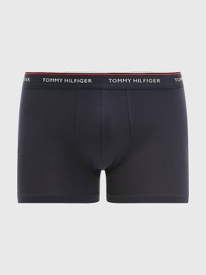 Yellow Tommy Hilfiger 3-Pack Premium Logo Waistband Trunks Men's Underwear | TH865WVM