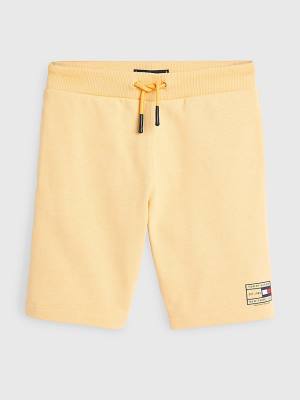 Yellow Tommy Hilfiger Natural Earth Dye Sweat Shorts Boys' Pants | TH738JLY