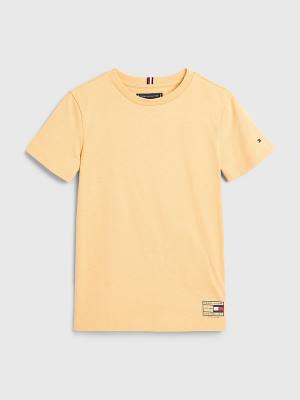 Yellow Tommy Hilfiger Natural Earth Dye Boys' T Shirts | TH813PMK