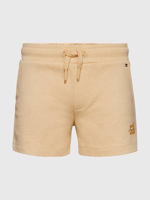 Yellow Tommy Hilfiger Organic Cotton Sweat Girls' Shorts | TH380KGR