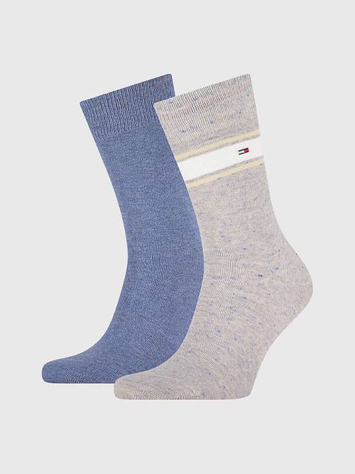 Beige Tommy Hilfiger 2-Pack Multicolour Men\'s Socks | TH012EXL