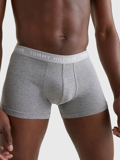 Beige Tommy Hilfiger 3-Pack Essential Recycled Cotton Trunks Men's Underwear | TH908LNQ