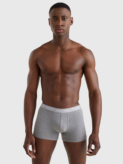 Beige Tommy Hilfiger 3-Pack Essential Recycled Cotton Trunks Men's Underwear | TH908LNQ