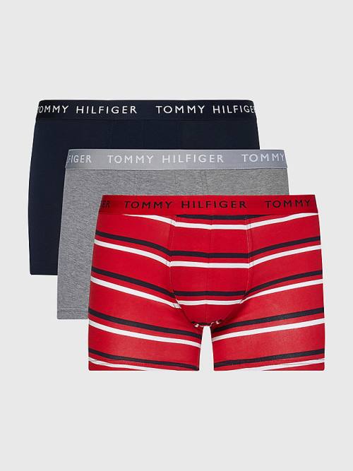 Beige Tommy Hilfiger 3-Pack Essential Recycled Cotton Trunks Men\'s Underwear | TH908LNQ