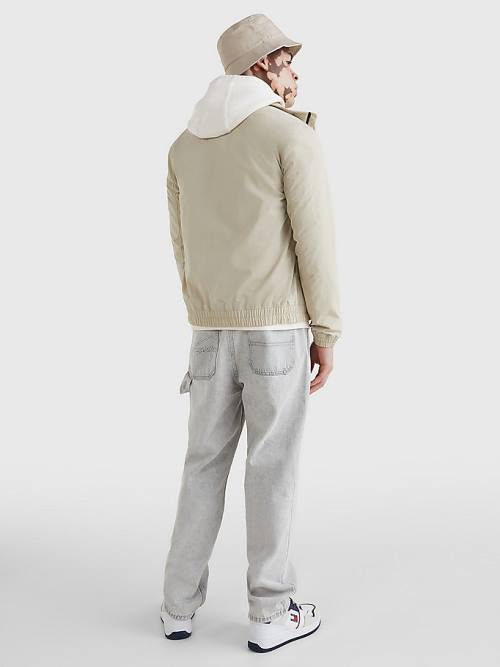 Beige Tommy Hilfiger Classics Bomber Men's Jackets | TH046TRG