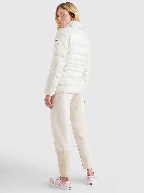 Beige Tommy Hilfiger Down Quilted Women's Jackets | TH948OND