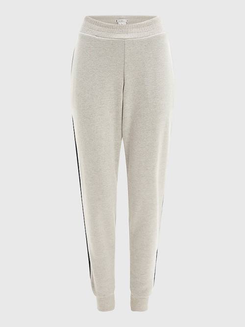 Beige Tommy Hilfiger Exclusive Signature Detail Joggers Women\'s Pants | TH367DBU