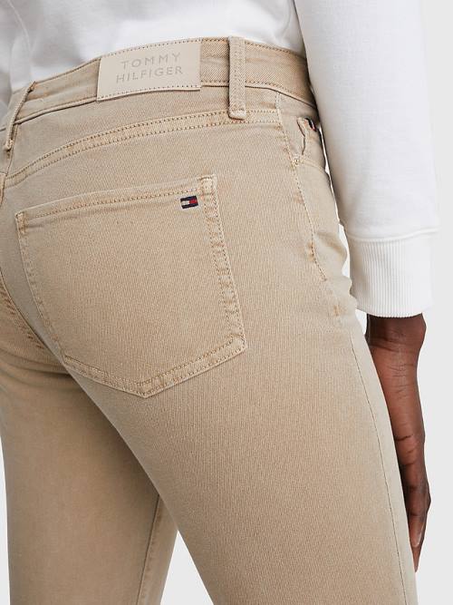 Beige Tommy Hilfiger Harlem High Rise Super Skinny Women's Jeans | TH583FJC