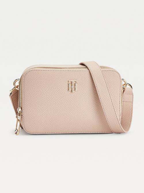 Beige Tommy Hilfiger Monogram Camera Women\'s Bags | TH198ECD