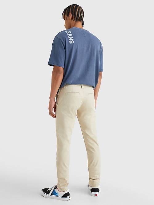 Beige Tommy Hilfiger Scanton Slim Fit Chinos Men's Pants | TH264TOS