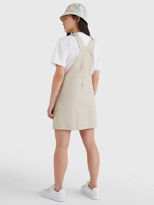 Beige Tommy Hilfiger Surplus Dungaree Women's Dress | TH034YVE