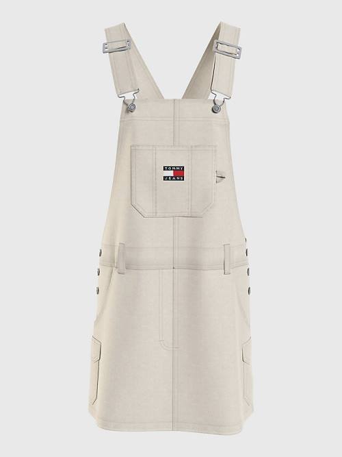 Beige Tommy Hilfiger Surplus Dungaree Women's Dress | TH034YVE