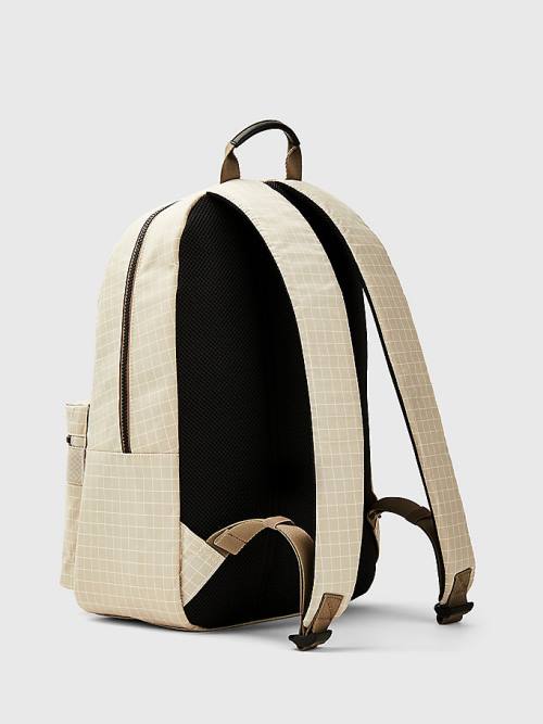 Beige Tommy Hilfiger TH Established Backpack Men's Bags | TH719TQX