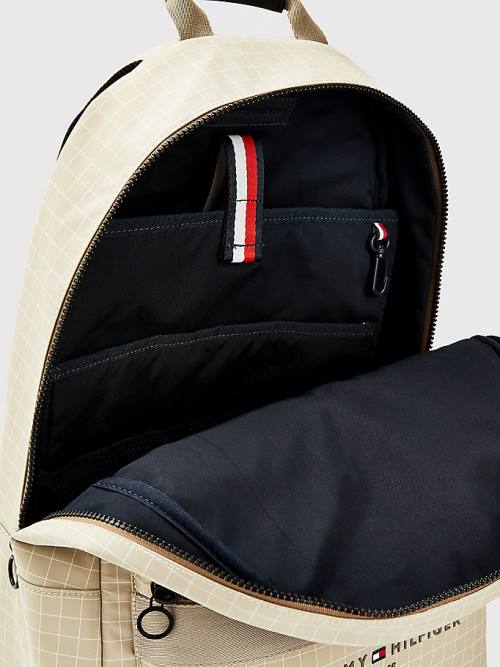 Beige Tommy Hilfiger TH Established Backpack Men's Bags | TH719TQX