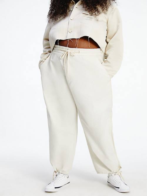 Beige Tommy Hilfiger TOMMYXINDYA Lounge Trousers Women's Pyjamas | TH741DIH