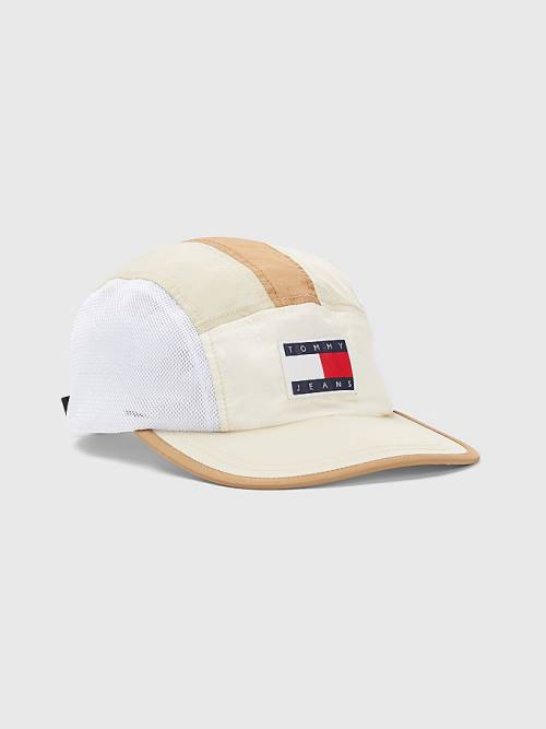 Beige Tommy Hilfiger Travel Mesh Cap Men\'s Hats | TH471KJD