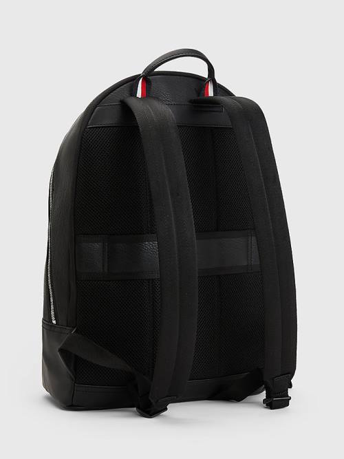 Black Tommy Hilfiger 1985 Laptop Sleeve Backpack Men's Bags | TH860ZFW