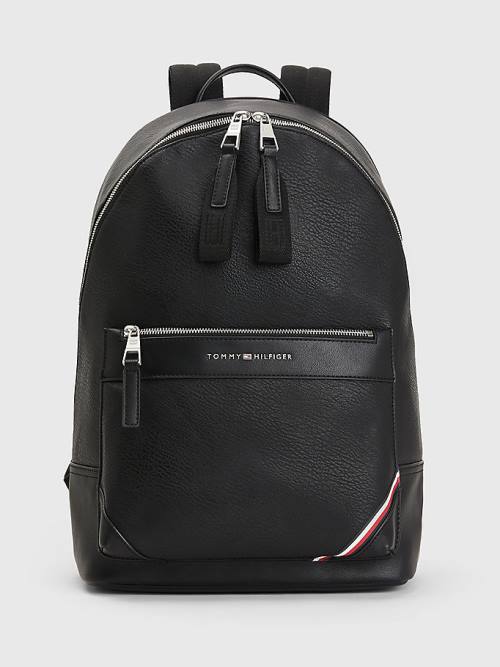 Black Tommy Hilfiger 1985 Laptop Sleeve Backpack Men\'s Bags | TH860ZFW