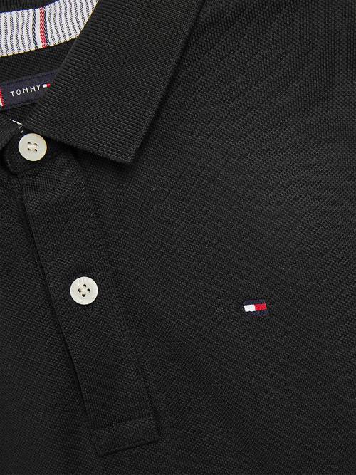 Black Tommy Hilfiger 1985 Organic Cotton Polo Boys' T Shirts | TH706UEH