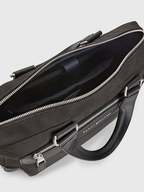 Black Tommy Hilfiger 1985 Slim Computer Men's Bags | TH027KOG