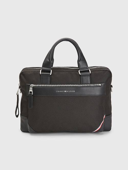 Black Tommy Hilfiger 1985 Slim Computer Men\'s Bags | TH027KOG