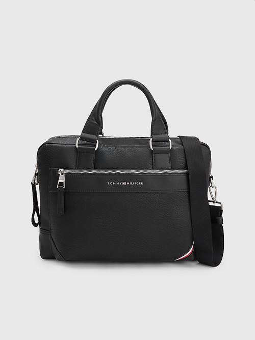 Black Tommy Hilfiger 1985 Slim Computer Men\'s Bags | TH978CFH