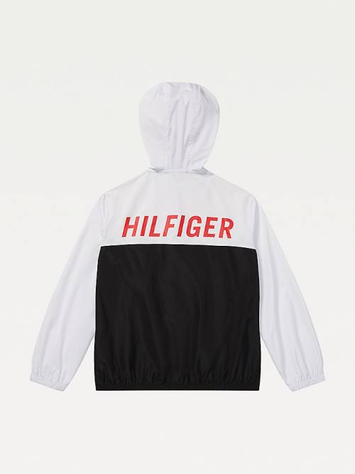 Black Tommy Hilfiger Adaptive Colour-Blocked Packable Women's Jackets | TH392HVK