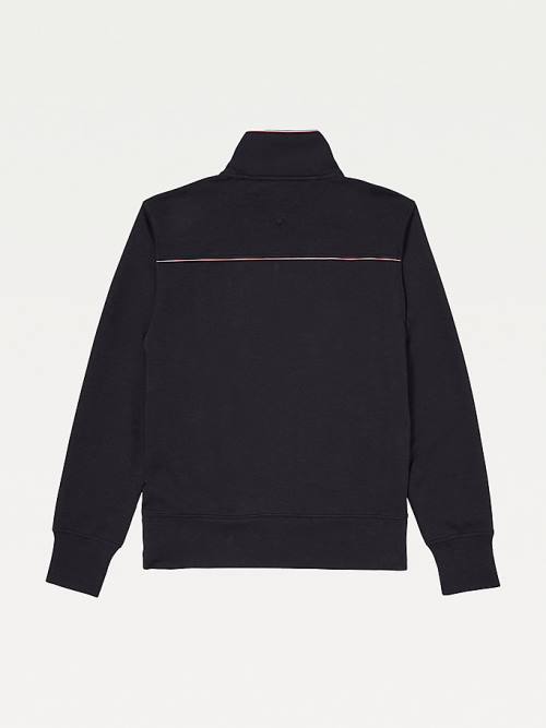 Black Tommy Hilfiger Adaptive Essential Tech Track Men's Sweatshirts | TH425YCB