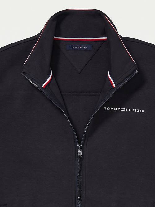 Black Tommy Hilfiger Adaptive Essential Tech Track Men's Sweatshirts | TH425YCB