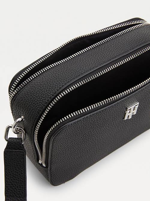 Black Tommy Hilfiger Adjustable Strap Camera Women's Bags | TH015CXR