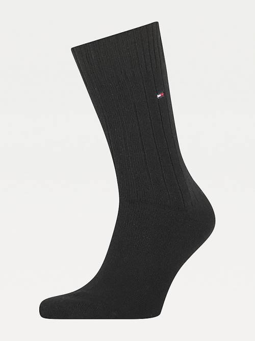 Black Tommy Hilfiger Cashmere Wool Blend Men\'s Socks | TH364YPS