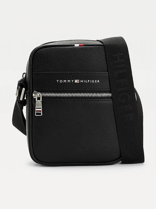 Black Tommy Hilfiger Casual Small Reporter Men\'s Bags | TH208XUS