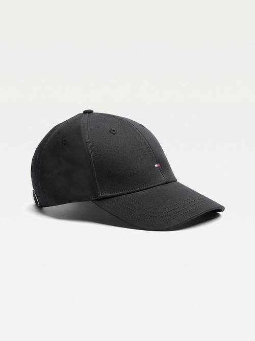 Black Tommy Hilfiger Classic Baseball Cap Men\'s Hats | TH728ZKE