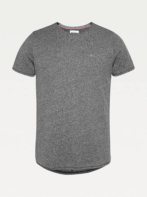 Black Tommy Hilfiger Classics Slim Fit Men's T Shirts | TH372IJW