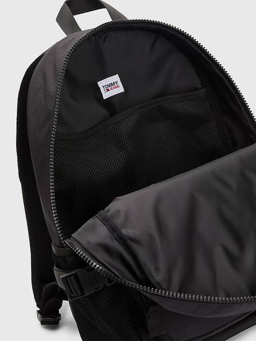 Black Tommy Hilfiger Colour-Blocked Backpack Men's Bags | TH719AUR