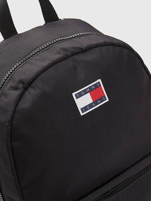 Black Tommy Hilfiger Colour-Blocked Backpack Men's Bags | TH719AUR