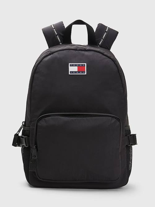 Black Tommy Hilfiger Colour-Blocked Backpack Men\'s Bags | TH719AUR