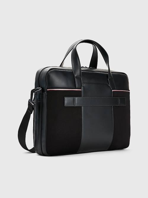 Black Tommy Hilfiger Commuter Small Computer Men's Bags | TH786THB