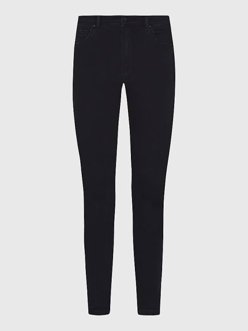 Black Tommy Hilfiger Curve Harlem High Waisted Super Skinny Black Women\'s Jeans | TH018MCY