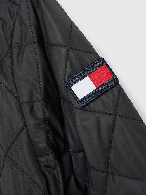 Black Tommy Hilfiger Diamond Quilted Girls' Jackets | TH765UHV