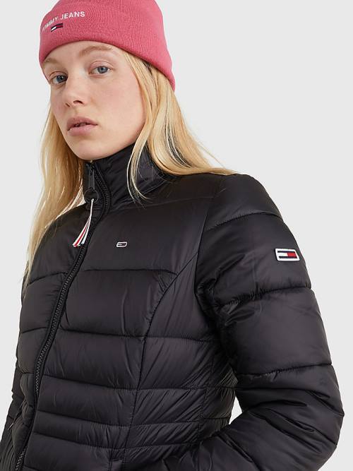 Black Tommy Hilfiger Down Quilted Women's Jackets | TH139QRW