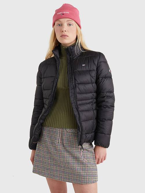 Black Tommy Hilfiger Down Quilted Women\'s Jackets | TH139QRW