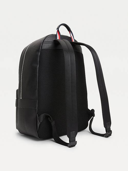 Black Tommy Hilfiger Downtown Backpack Men's Bags | TH085TDG