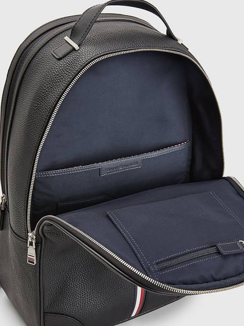 Black Tommy Hilfiger Downtown Backpack Men's Bags | TH856FHD