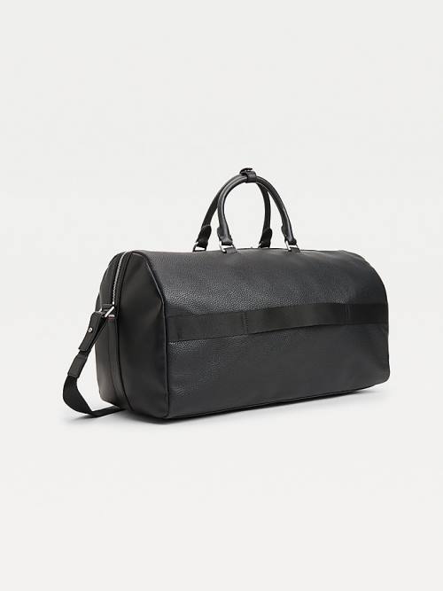 Black Tommy Hilfiger Downtown Duffle Men's Bags | TH154INP